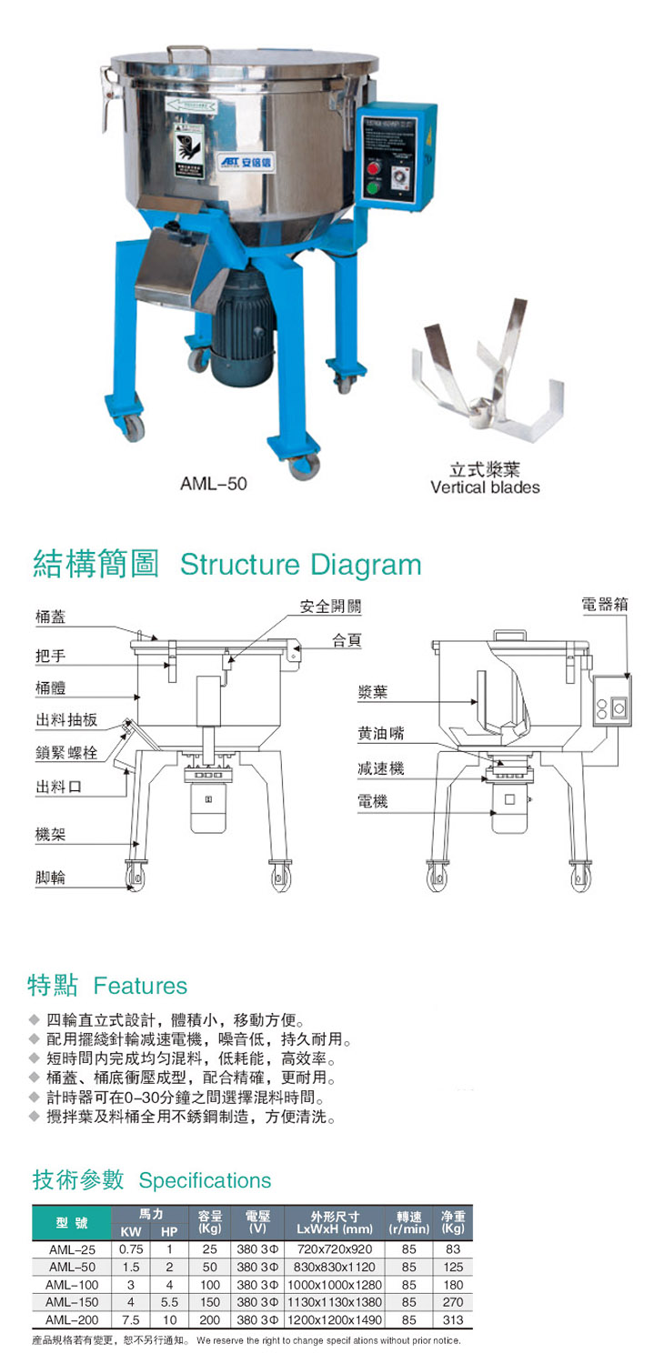 Small Vertical Mixing Machine-2